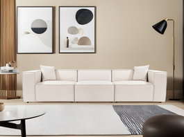 Atelier Del Sofa Lora Sofá de 3 Plazas - Marrón Claro